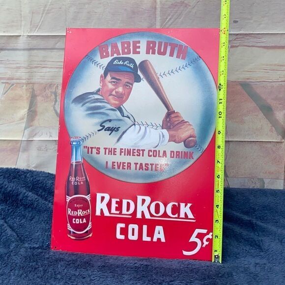 Lite metal wall sign of Babe Ruth and cola advertisement - Picture 4 of 4